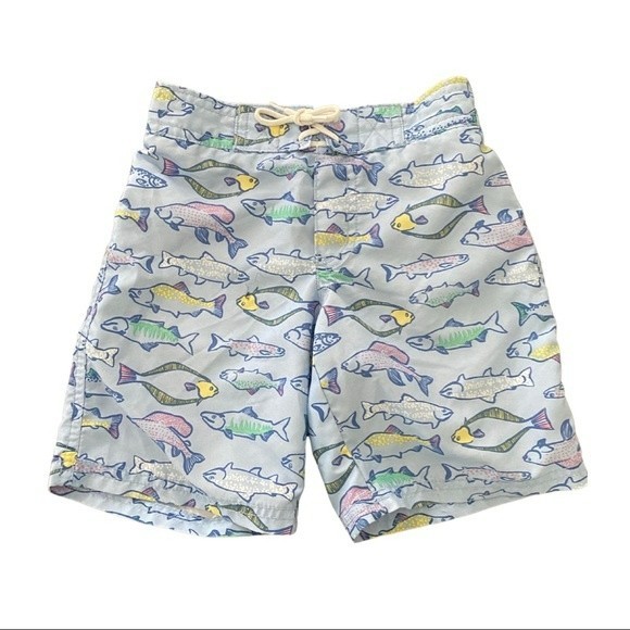 Janie and Jack Swim Trunks Sz 4 fish print - Picture 1 of 3